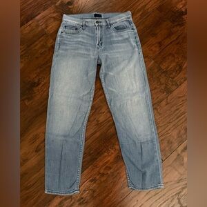 Mother The Dropout Jeans Size 25 Coastline Light Wash Lightweight Denim